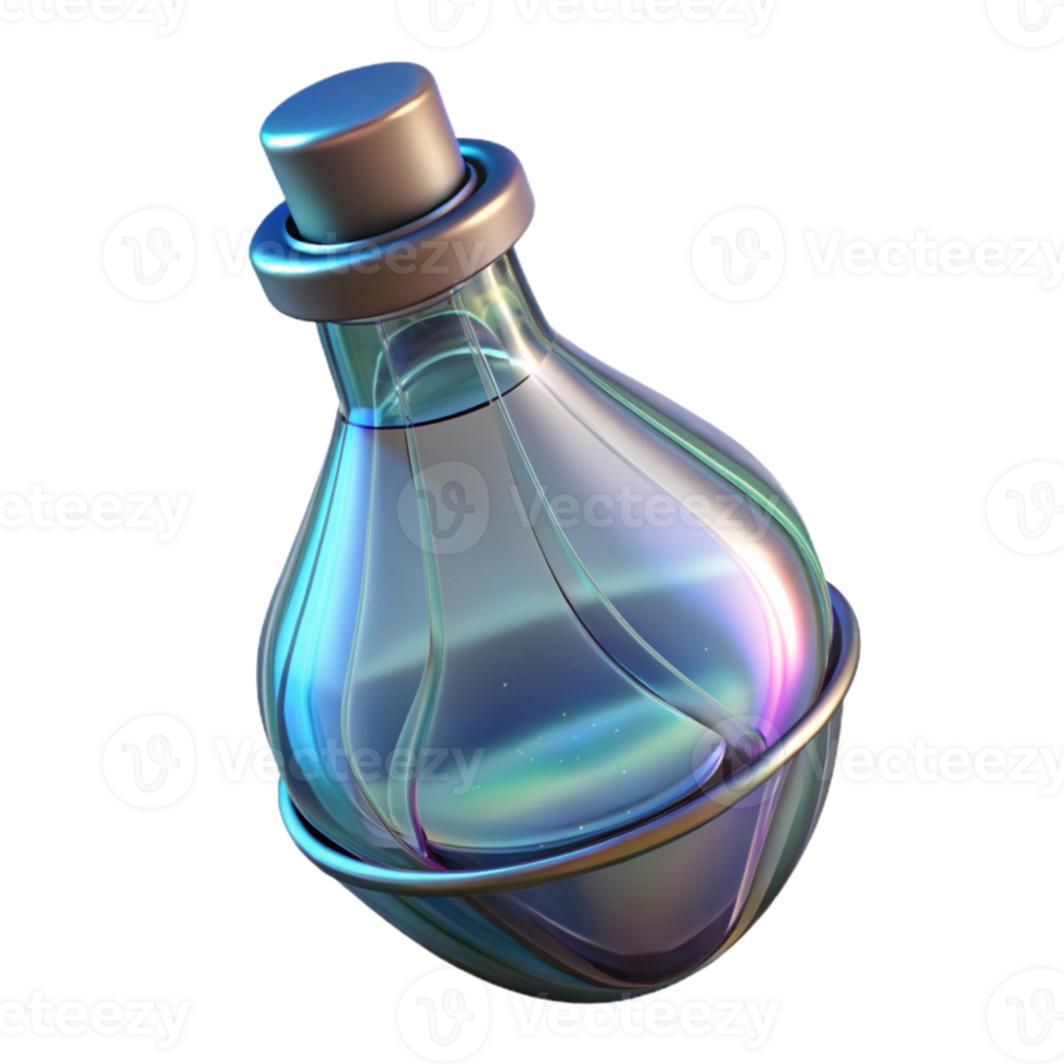 serene artistic Water Bottle Glass Transparent detailed png