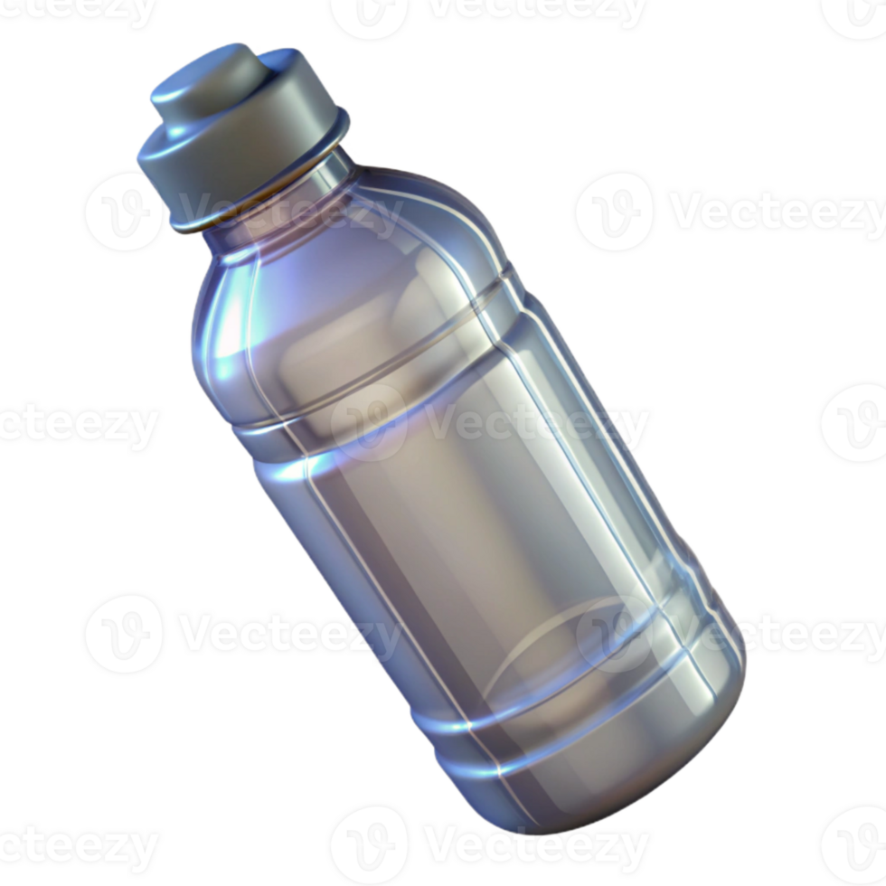 impressive vintage Water Bottle Plastic Clear Isolated high resolution png