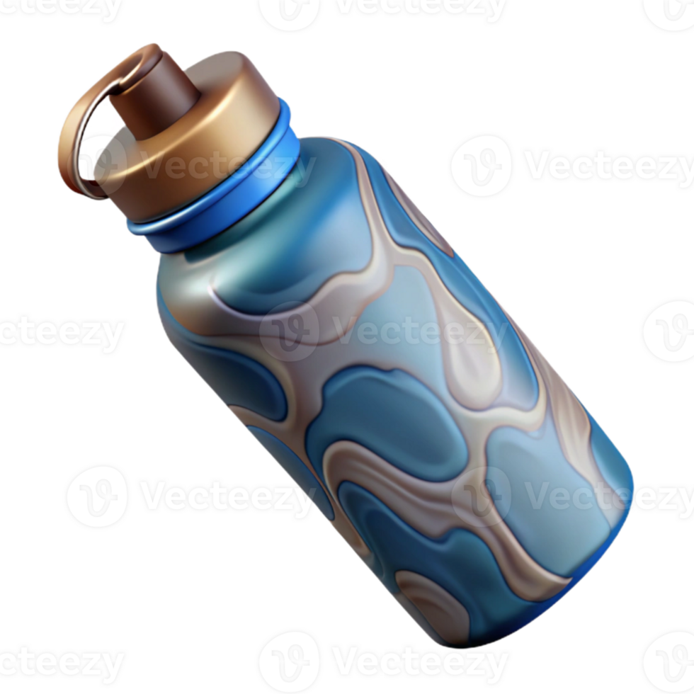 dramatic classic Water Bottle Isolated with Reusable Design premium png