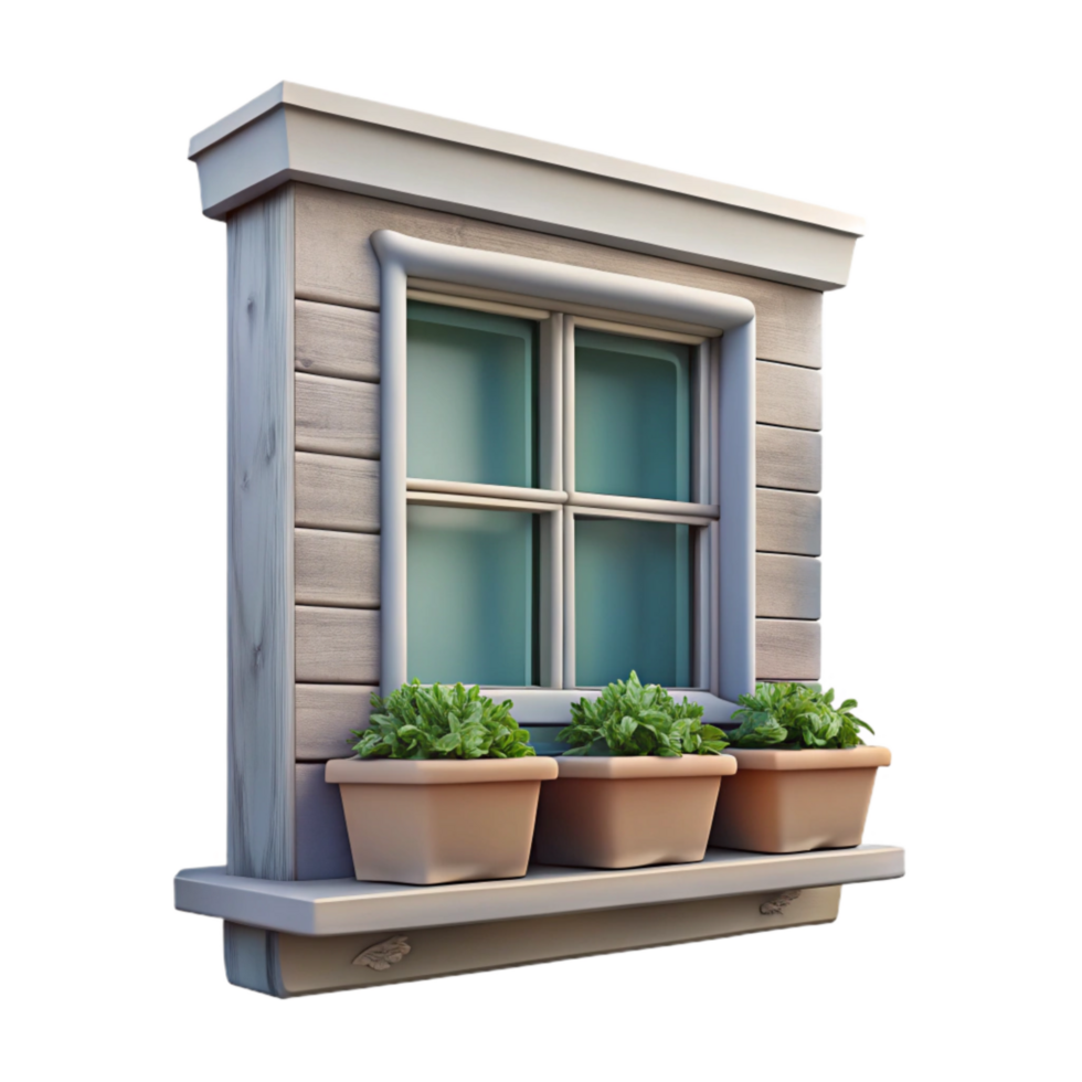 dramatic traditional Farmhouse Window Box Transparent premium png