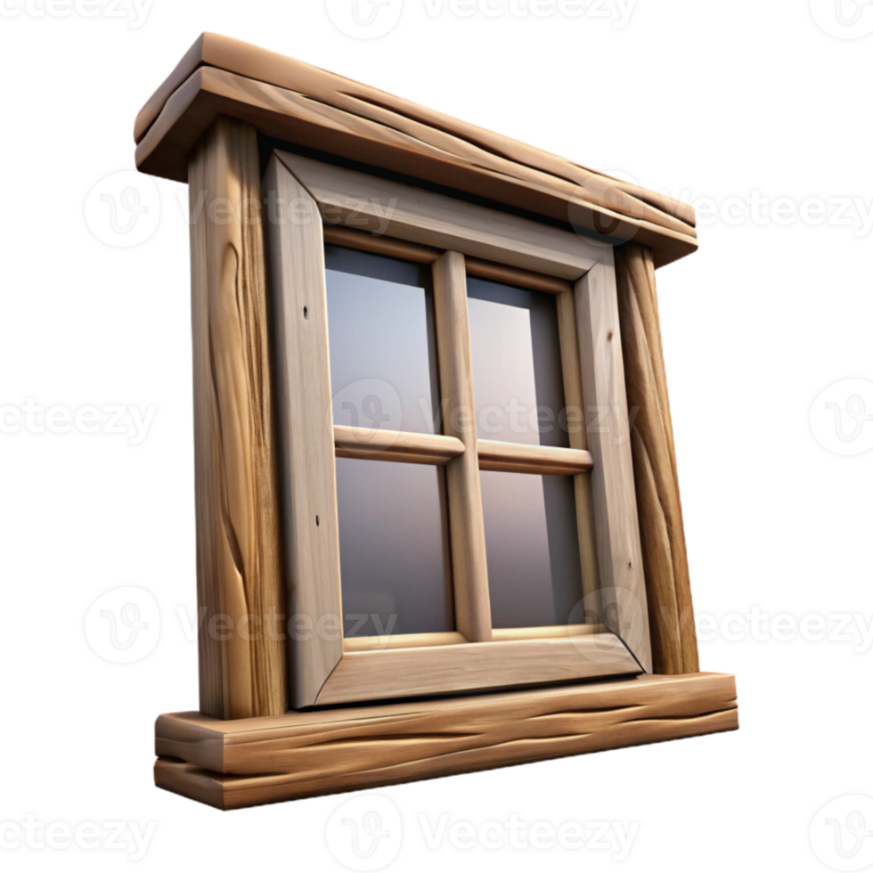 impressive traditional Farmhouse Window Frame Isolated Wood high resolution png