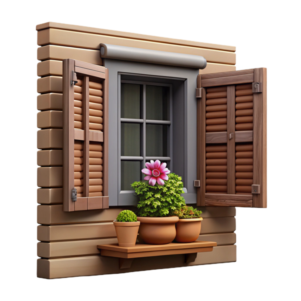 serene abstract Farmhouse Window Cutout authentic png