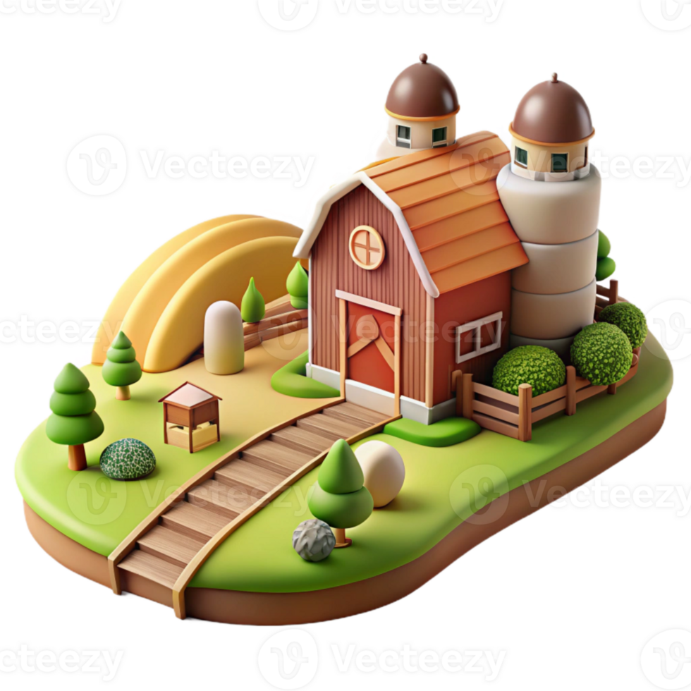 elegant classic Farm Landscape Panorama Transparent png