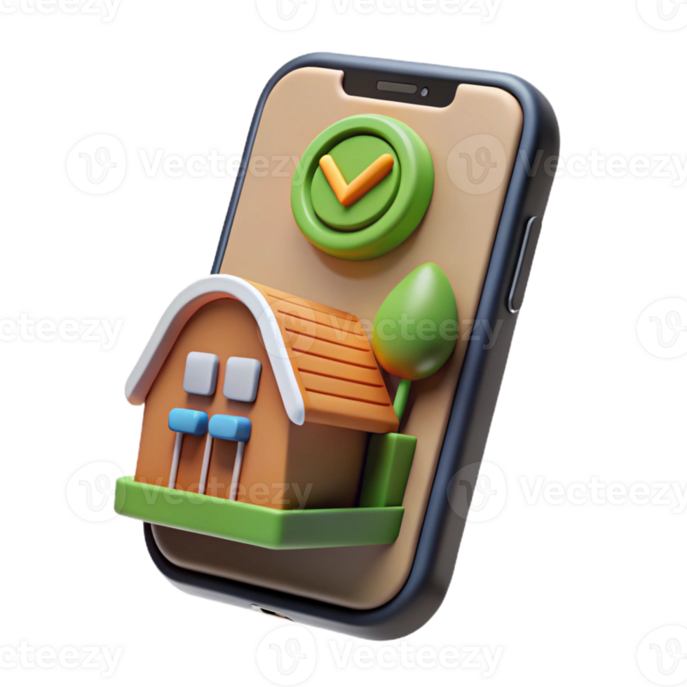 magnificent contemporary Farm Management Mobile App on Smartphone Screen Close Up Isolated png