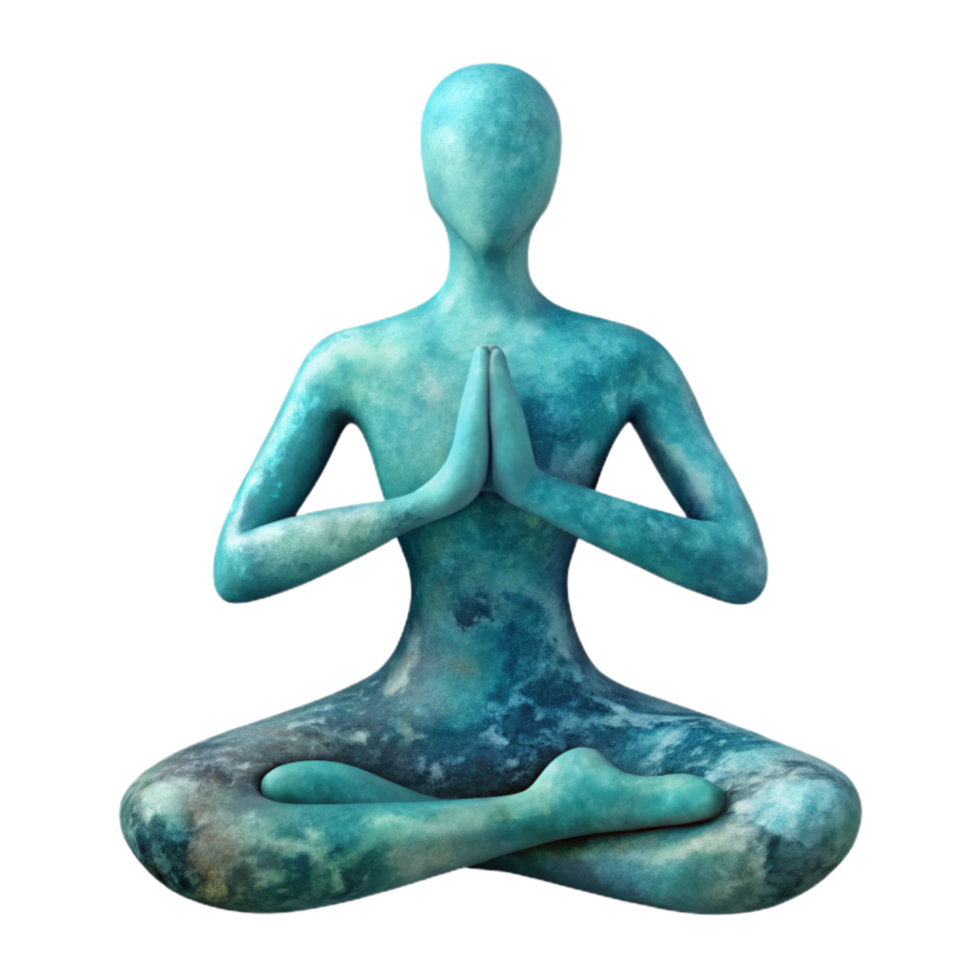 stunning minimalist Watercolor Yoga Pose Silhouette Peaceful Design Cutout high quality png