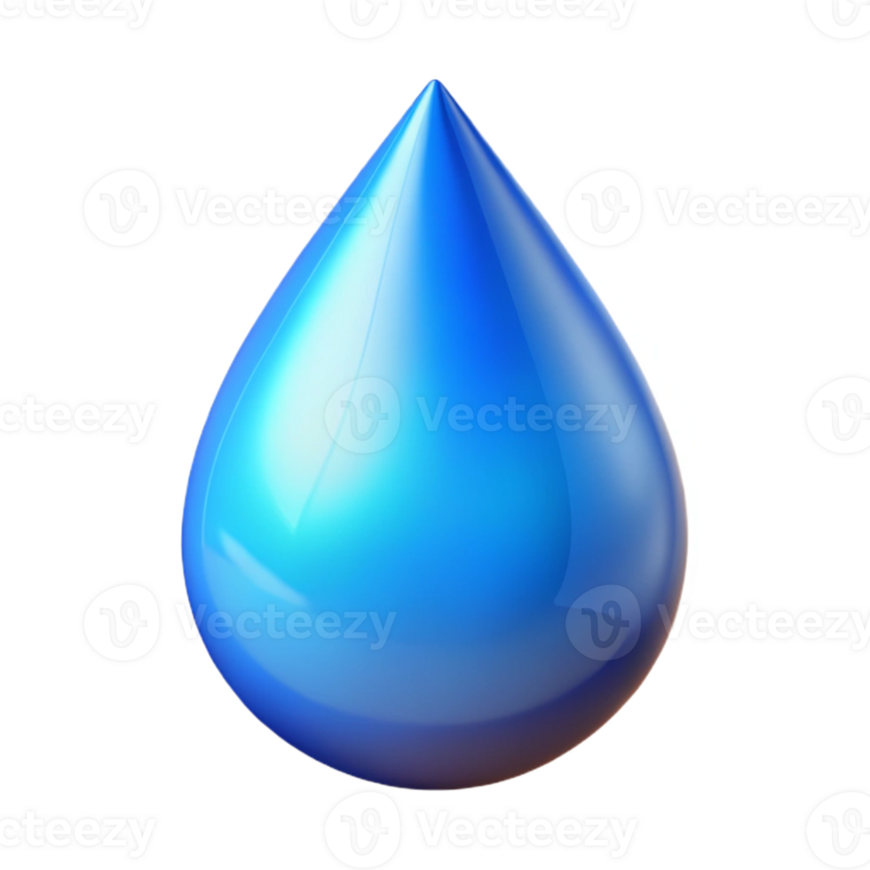 wonderful artistic Water Drop Blue Gradient Isolated Element professional png