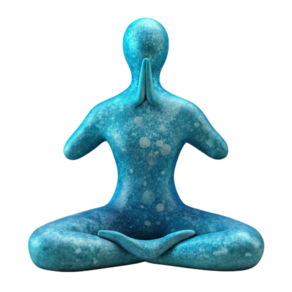 beautiful contemporary Watercolor Yoga Pose Silhouette Peaceful Design Cutout professional png