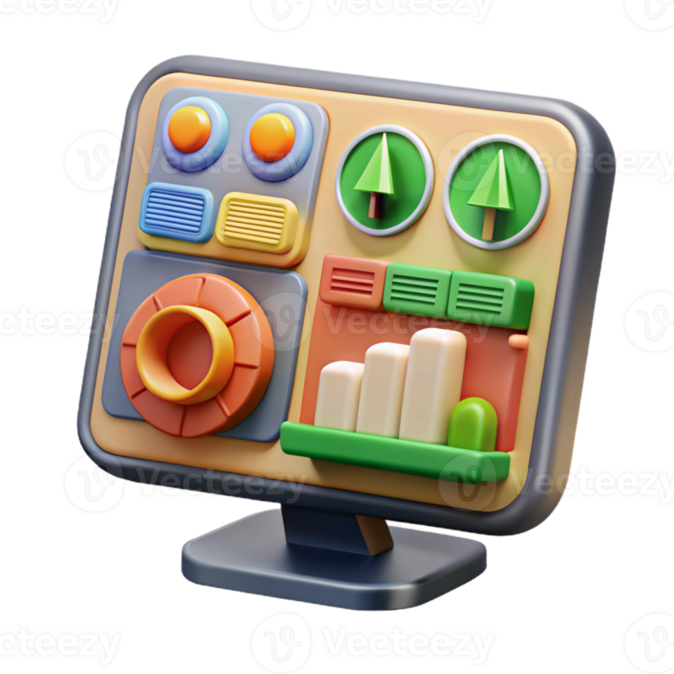 wonderful contemporary Farm Management Software Dashboard Modern Design Cutout premium png
