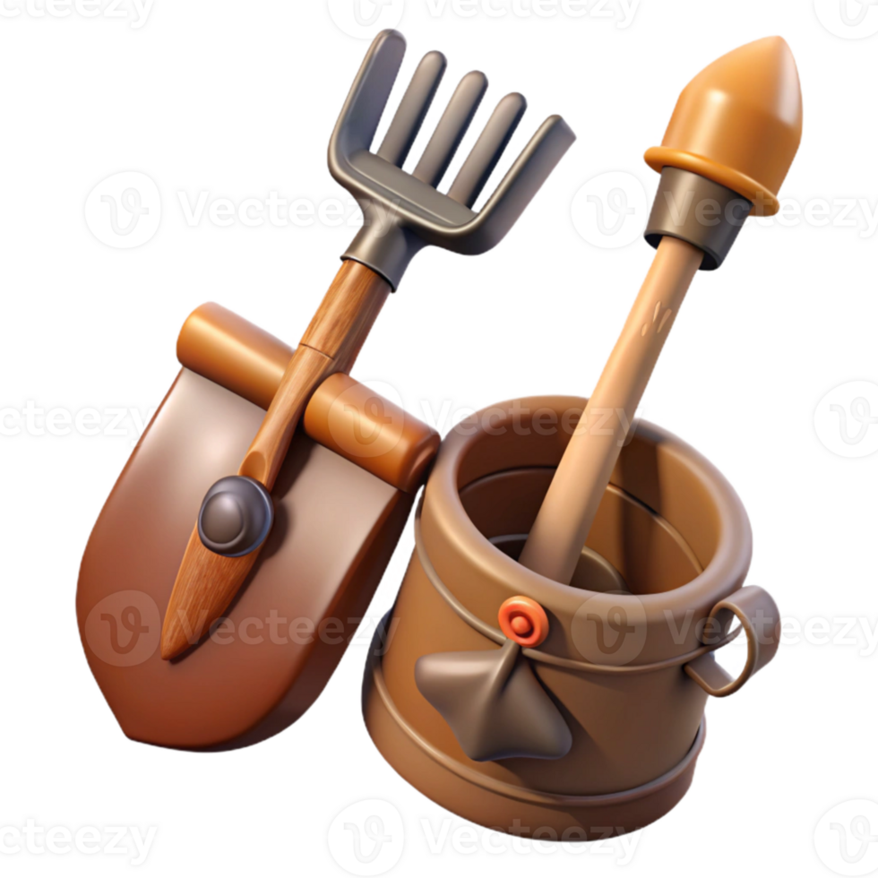 vibrant classic Farm Tools Transparent Background high resolution png
