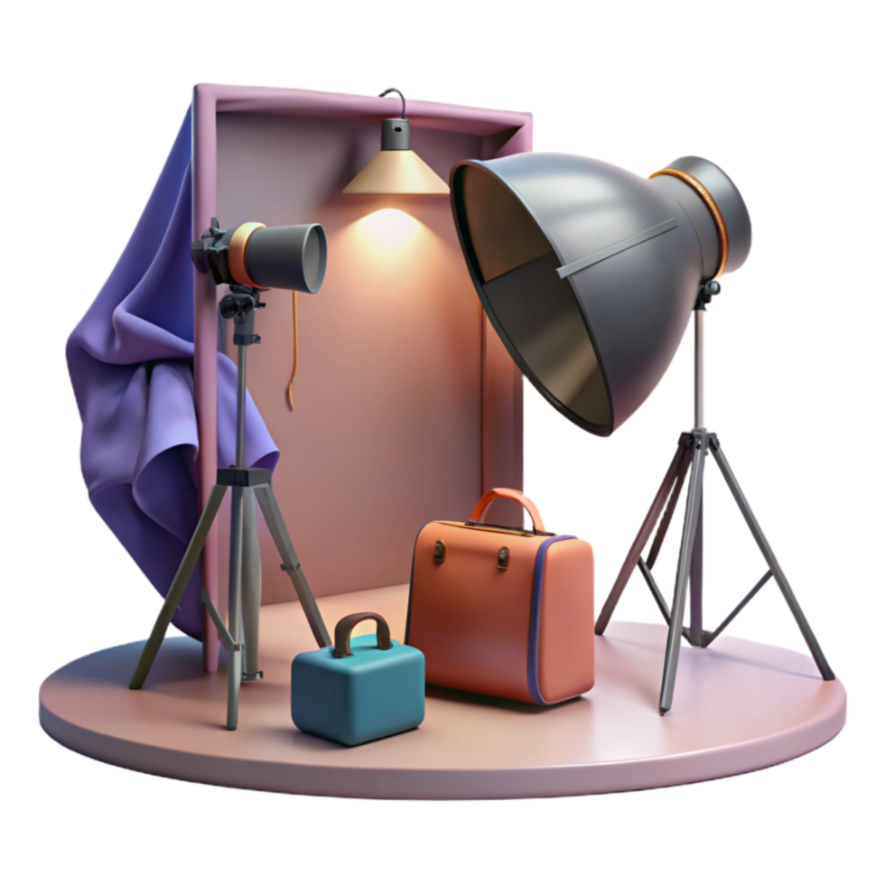 vibrant abstract Fashion Photography Lighting Setup Model Posing Cutout detailed png