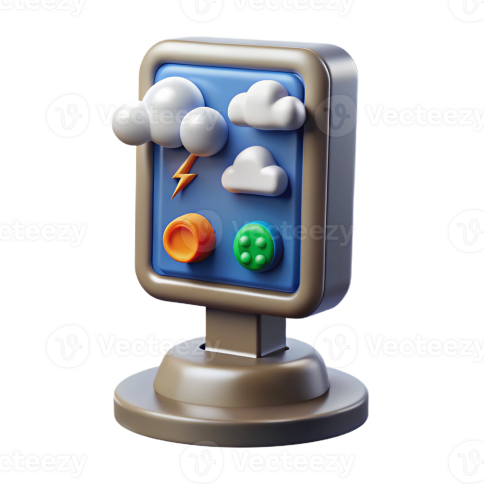 serene rustic Weather Station Outdoor Display Cutout high quality png