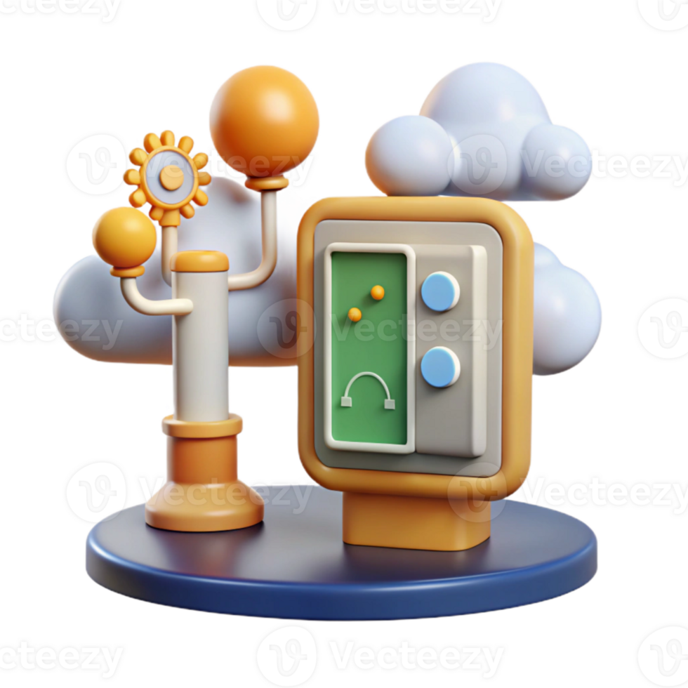 magnificent abstract Weather Station Outdoor Display Cutout high quality png