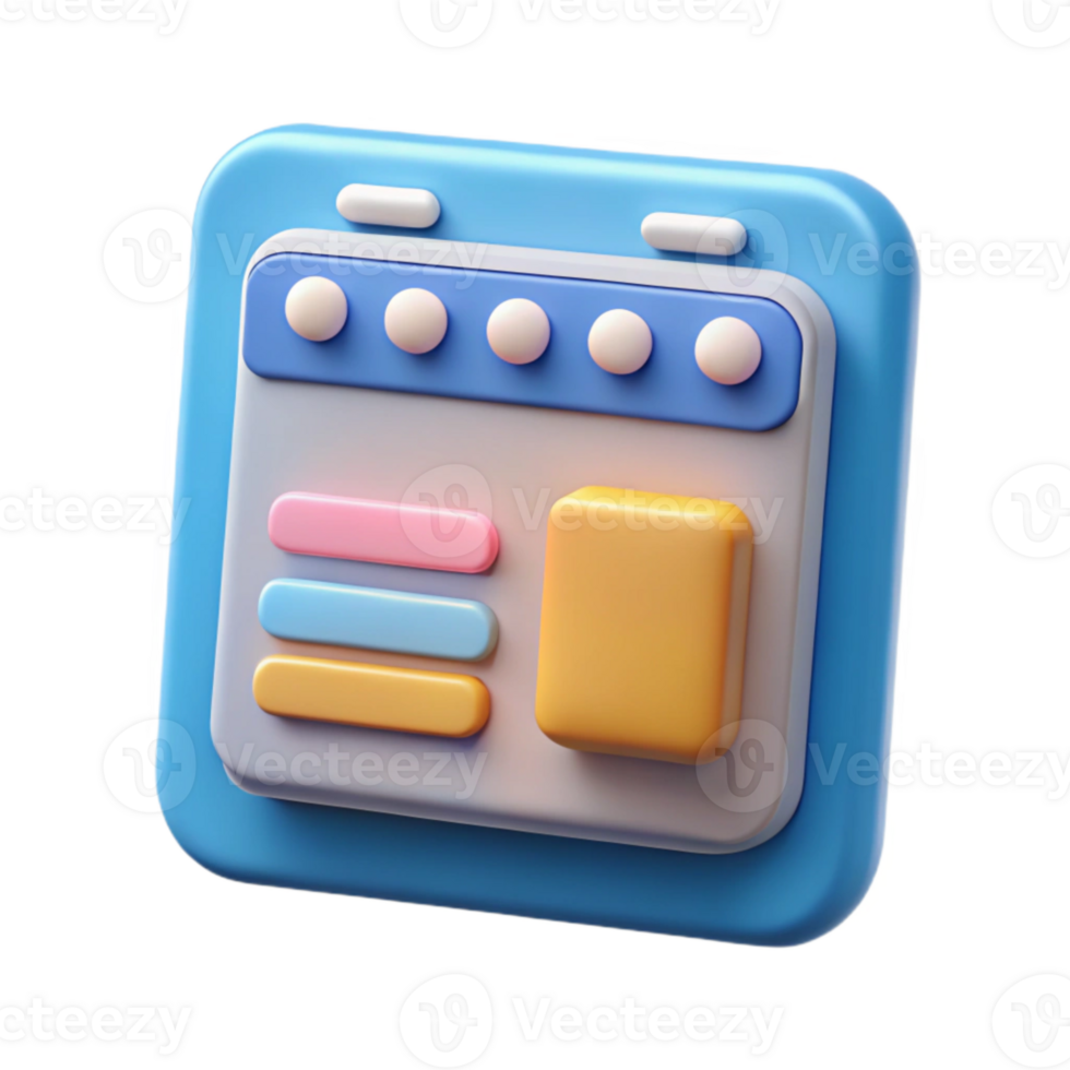 serene vintage Web Design Icon Computer Screen Isolated Element original png