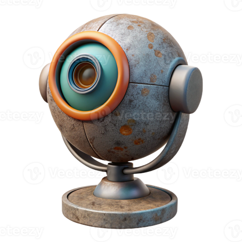 dramatic vintage Webcam with Built in Microphone Cutout genuine png