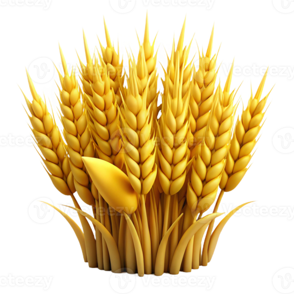 elegant vintage Field of Wheat Golden Yellow Isolated high resolution png
