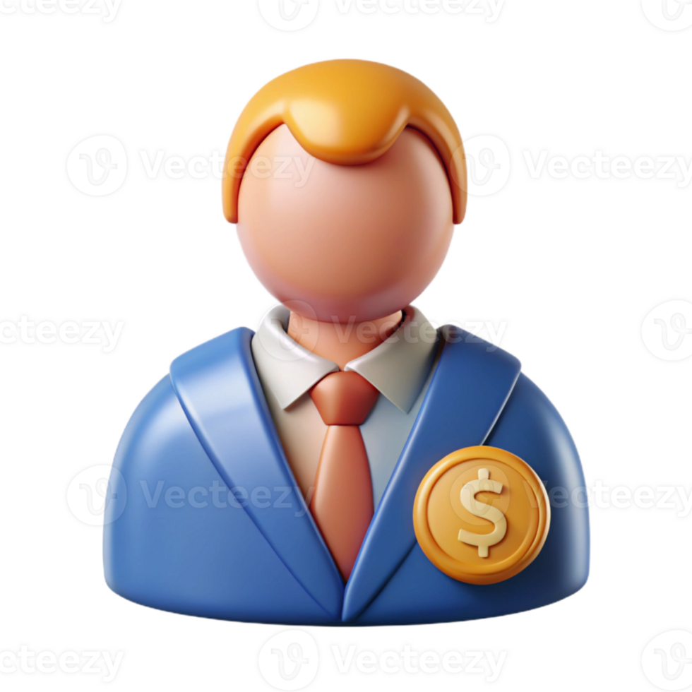 wonderful creative Financial Advisor Icon Cutout detailed png