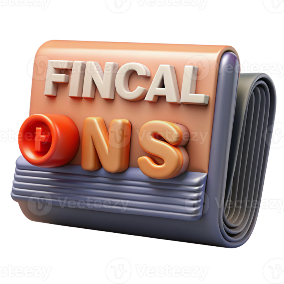 impressive creative Financial News Headline with Bold Text Cutout Element genuine png