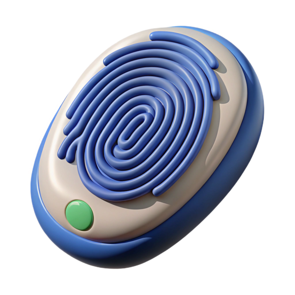 magnificent contemporary Fingerprint Scanner Top View Cutout detailed png