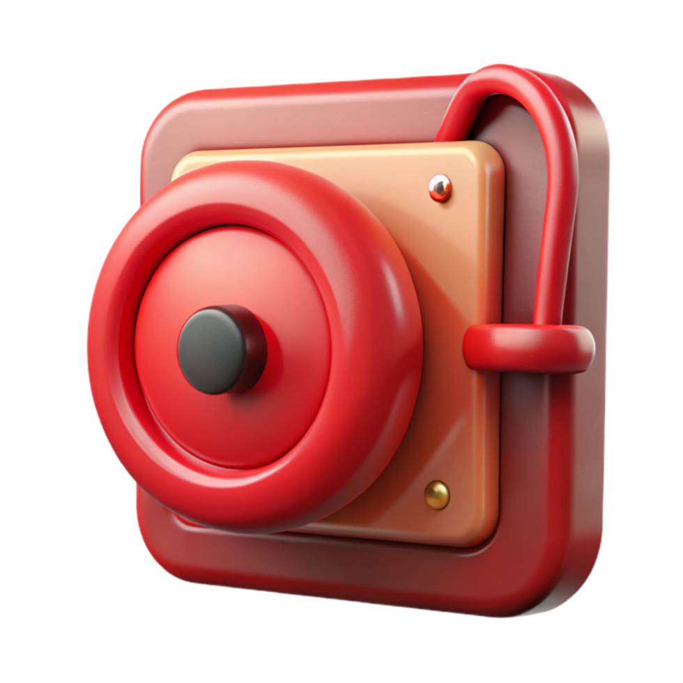 wonderful classic Fire Alarm Pull Station Red Handle Isolated original png