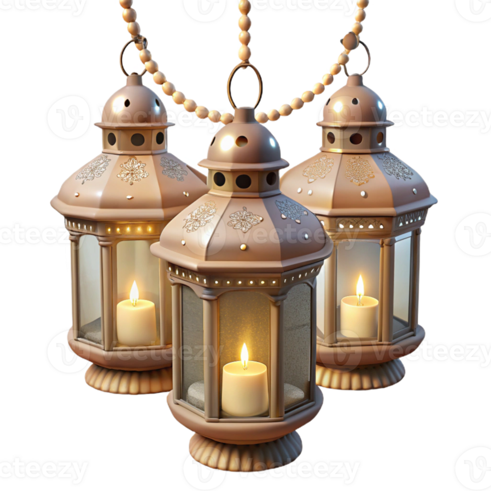 elegant vintage Wedding Decor Lanterns String Lights Transparent Background detailed png