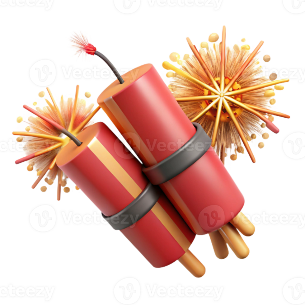 elegant minimalist Firecrackers Exploding Diwali Festival Transparent Background genuine png