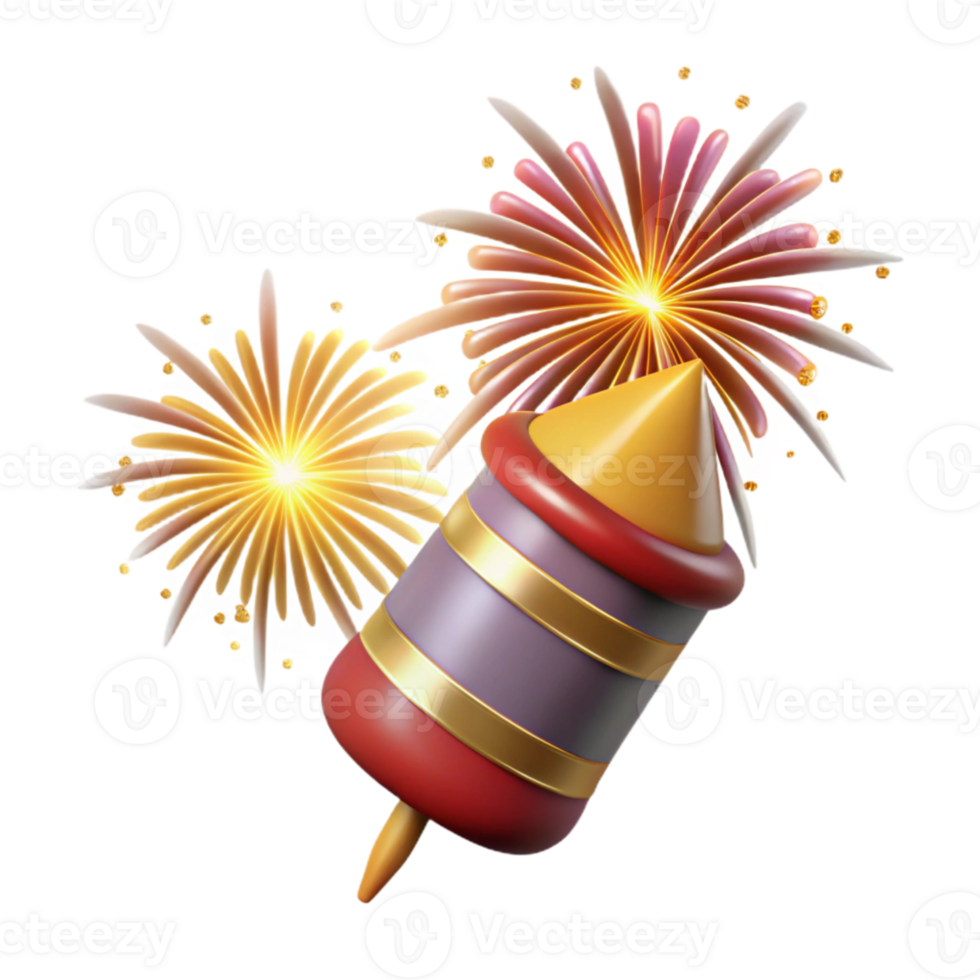 dramatic classic Fireworks Display Sparkling Diwali Night Transparent Background high quality png