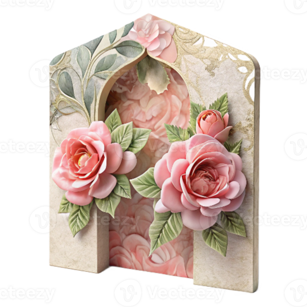 stunning modern Wedding Invitation Card Watercolor Floral Design Cutout exclusive png
