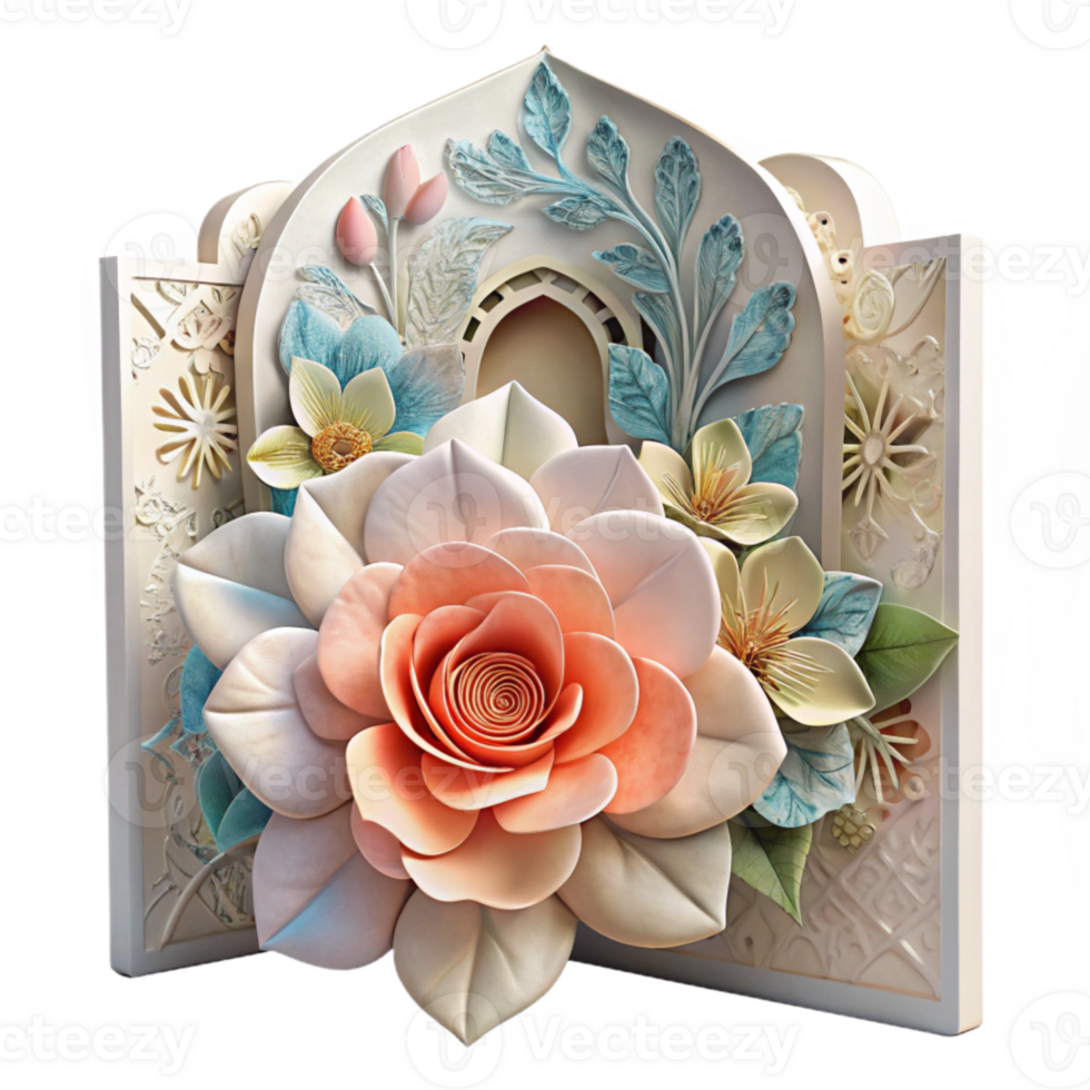 beautiful rustic Wedding Invitation Card Watercolor Floral Design Cutout authentic png
