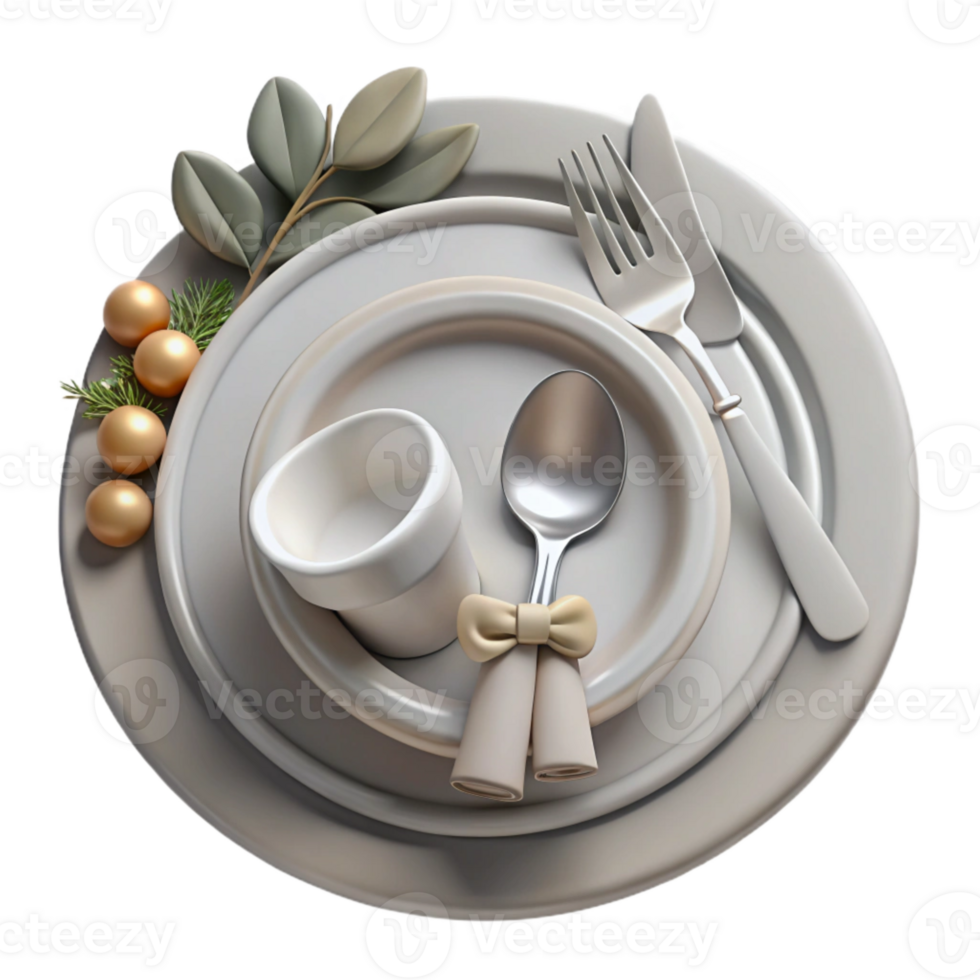 extraordinary rustic Wedding Place Setting Silverware White Plate Cutout authentic png