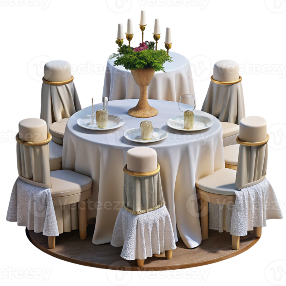 stunning rustic Wedding Reception Tables with White Linens Cutout genuine png