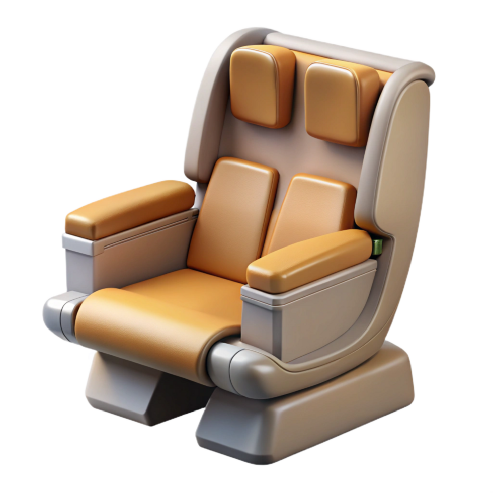 impressive contemporary First Class Airplane Seat Isolated high quality png