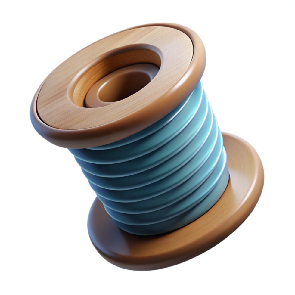 impressive artistic Fishing Line Spool Transparent Background genuine png
