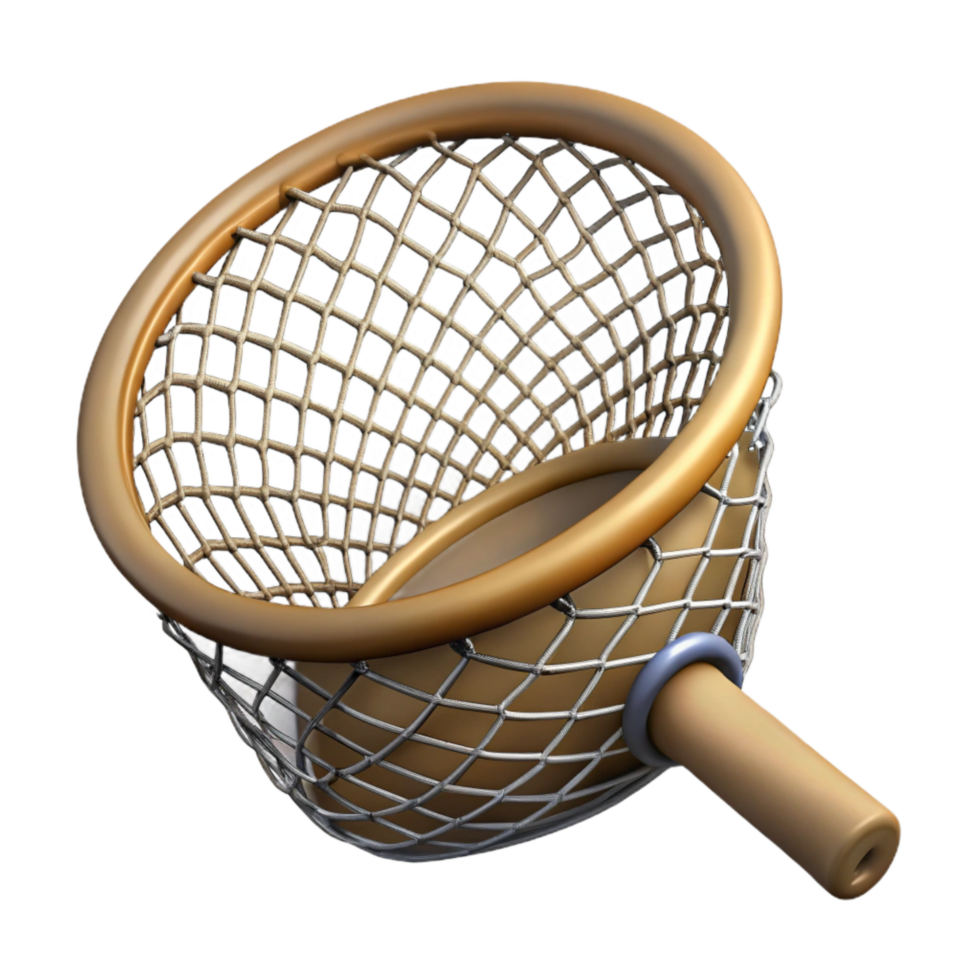 wonderful artistic Fishing Net Empty Isolated original png
