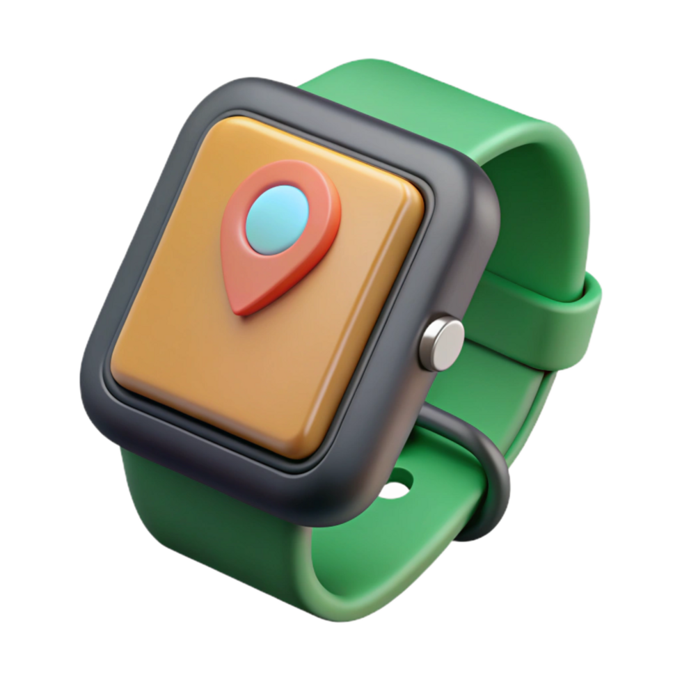 beautiful minimalist Fitness Tracker Screen Display Visible Cutout detailed png