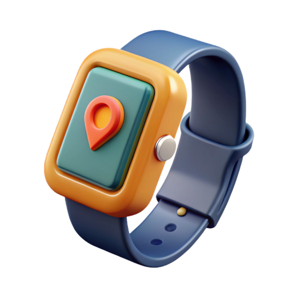 vibrant vintage Fitness Tracker Screen Display Visible Cutout png