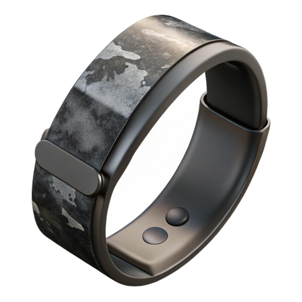 dramatic classic Fitness Tracker Wristband Black Transparent Background exclusive png