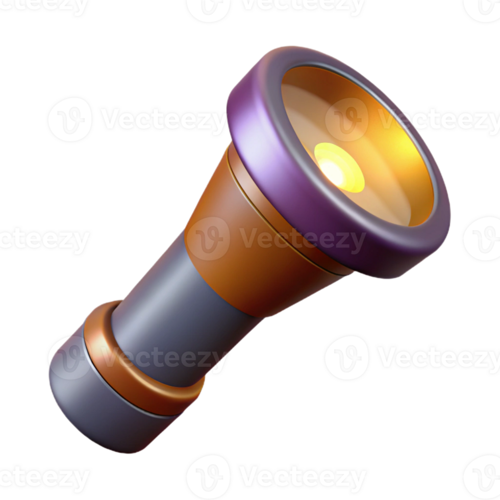 extraordinary vintage Flashlight Beam Illuminating a Dark Area Transparent Background professional png