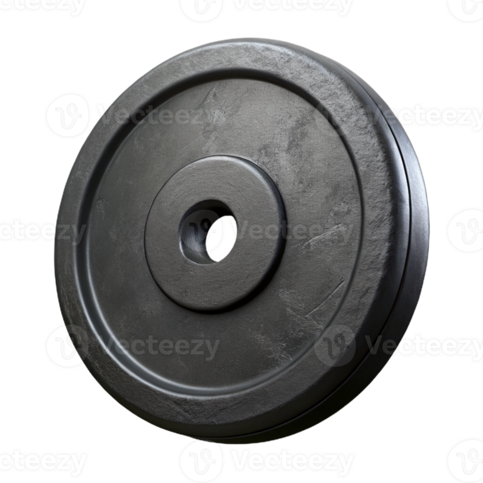 impressive traditional Weight Plate Black kg Cutout Transparent Background original png