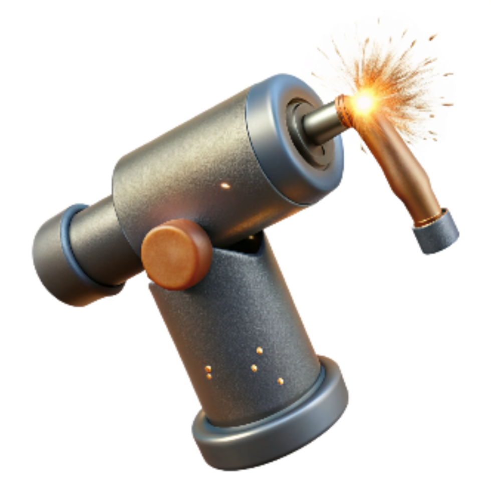 magnificent abstract Welding Torch with Sparks Isolated png