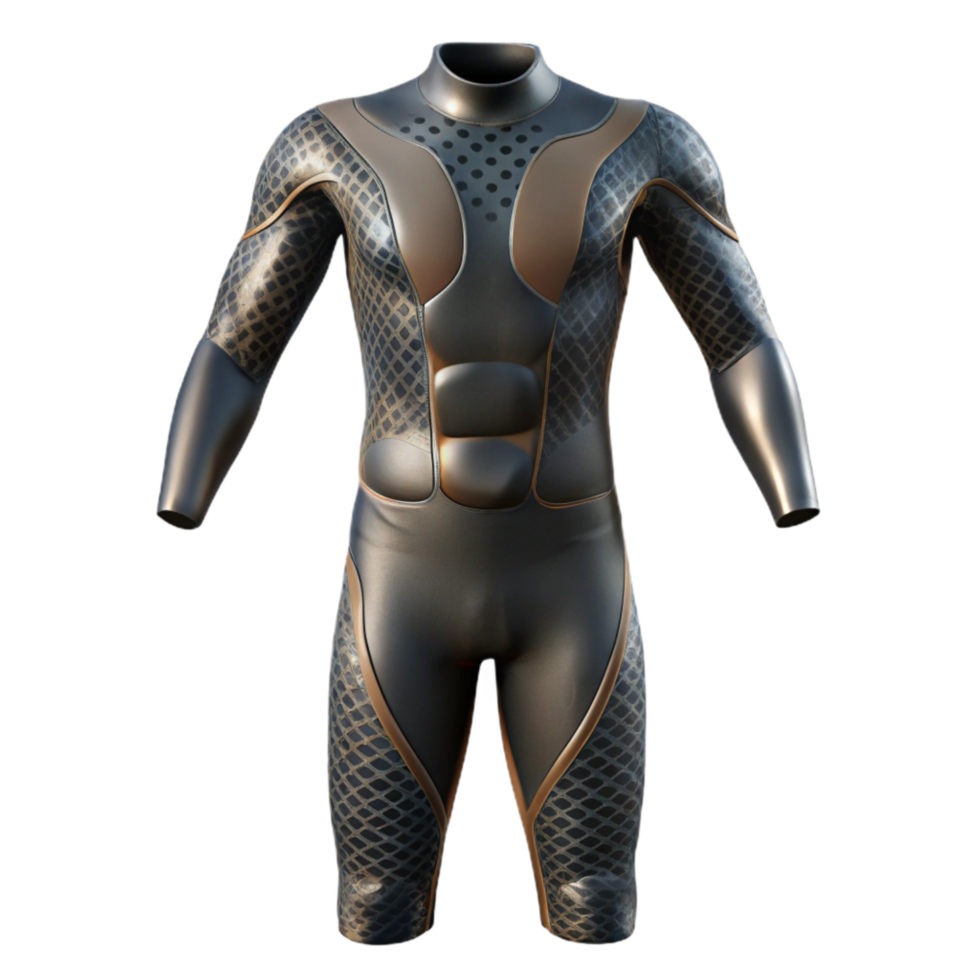 vibrant modern Wetsuit Black Cutout Transparent Background authentic png