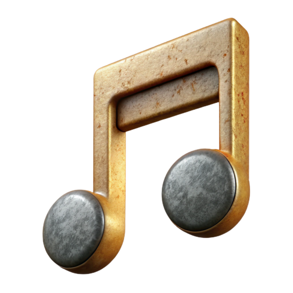 magnificent traditional Flat Symbol Music Notation Isolated Element high quality png