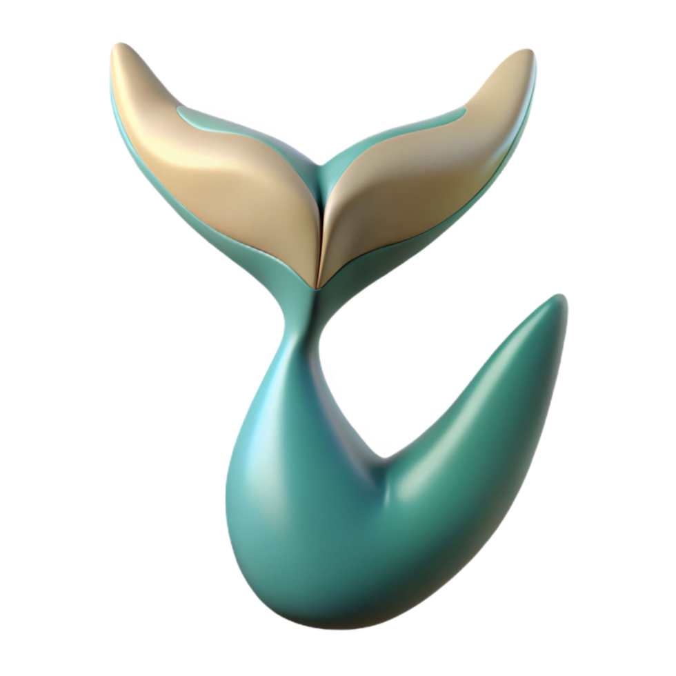 extraordinary rustic Whale Tail Fluke Shape Transparent Background professional png