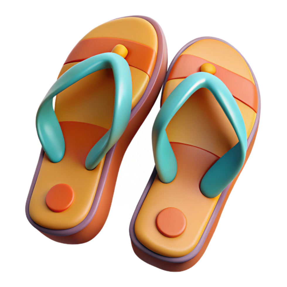 extraordinary artistic Flip Flops Rubber Soles Bottom View Isolated Element high resolution png