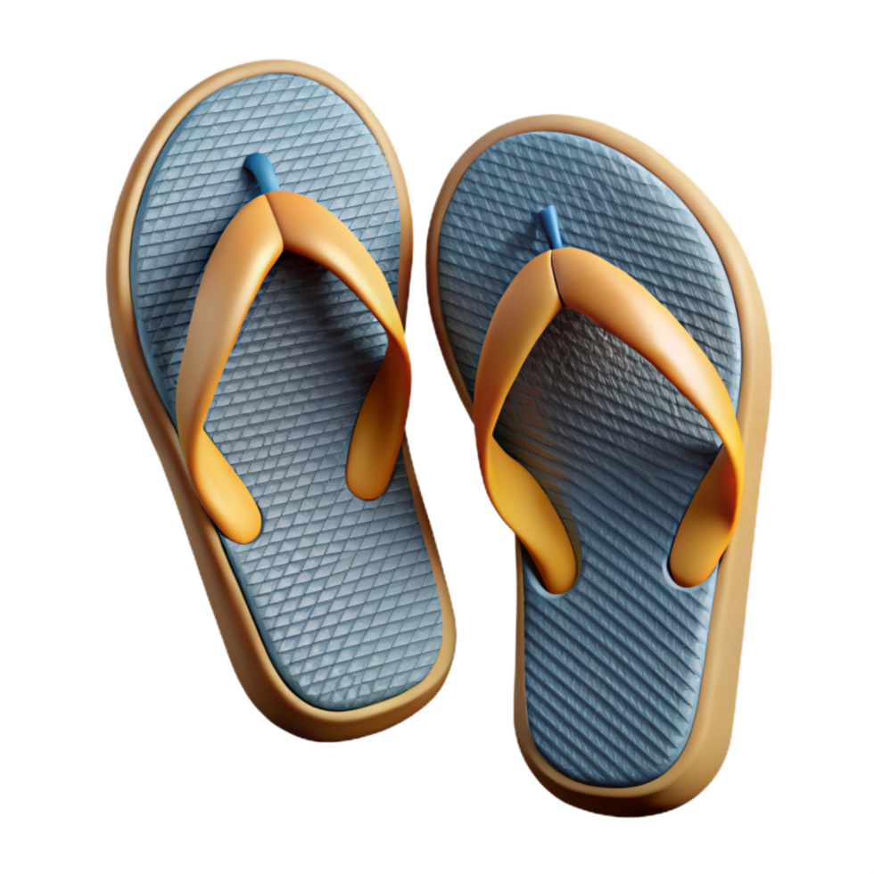 dramatic rustic Flip Flops Rubber Soles Bottom View Isolated Element high quality png