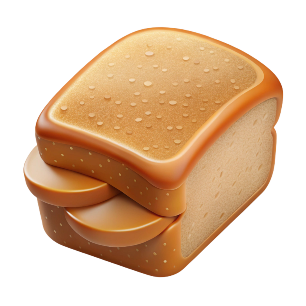 stunning modern Wheat Bread Slice Whole Grain Isolated on Transparent Background premium png