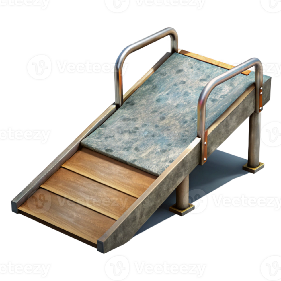 extraordinary abstract Floating Dock Access Ramp Cutout with Non Slip Surface detailed png