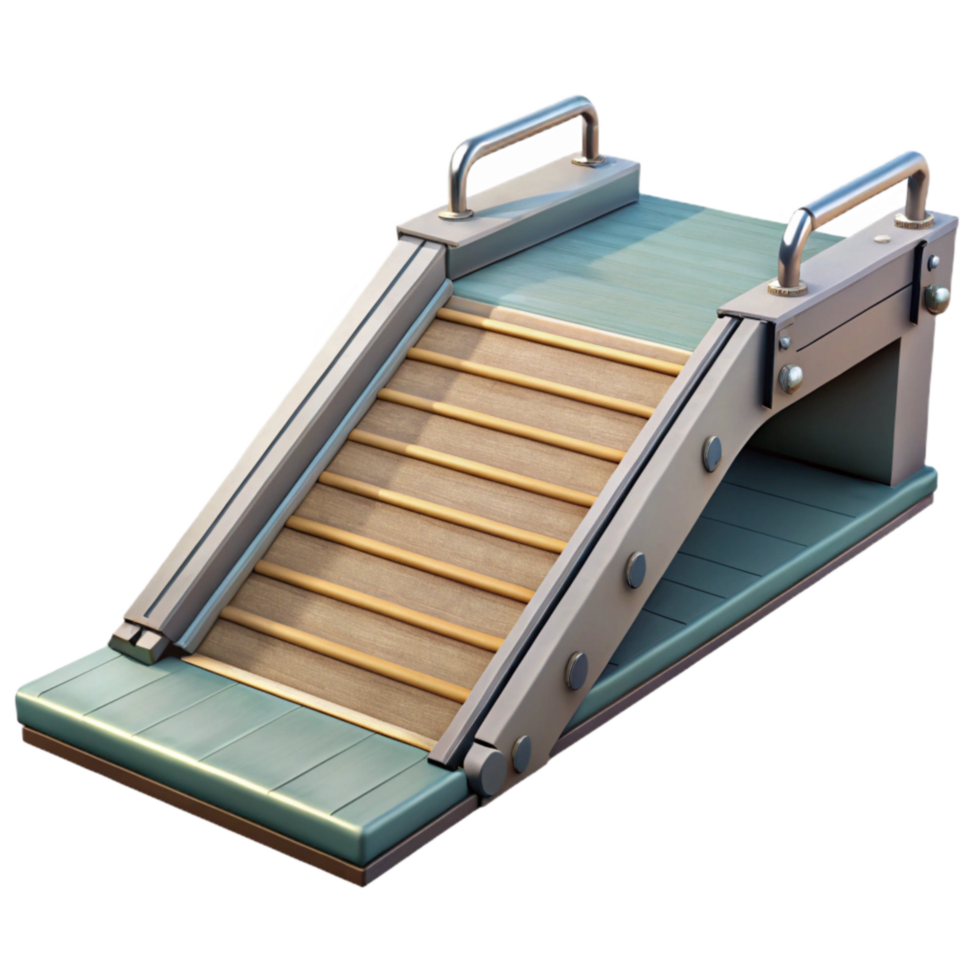 dramatic creative Floating Dock Access Ramp Cutout with Non Slip Surface high quality png