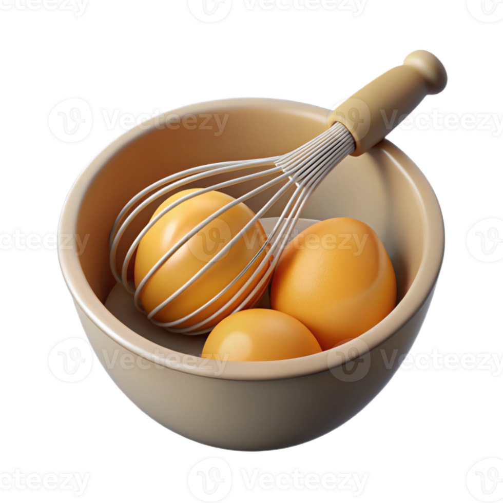extraordinary classic Whisking Eggs in Bowl Cutout Top View detailed png