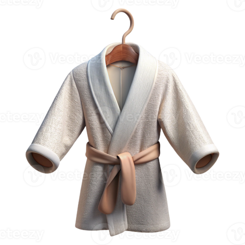 dramatic abstract White Bathrobe Hanging on Hook Cutout high resolution png