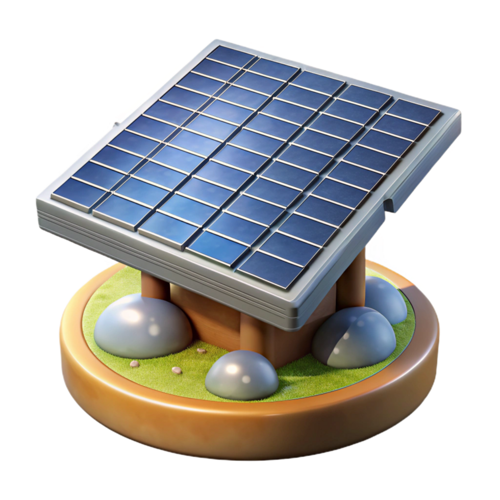 stunning rustic Floating Solar Farm Platform Detailed Illustration Cutout professional png